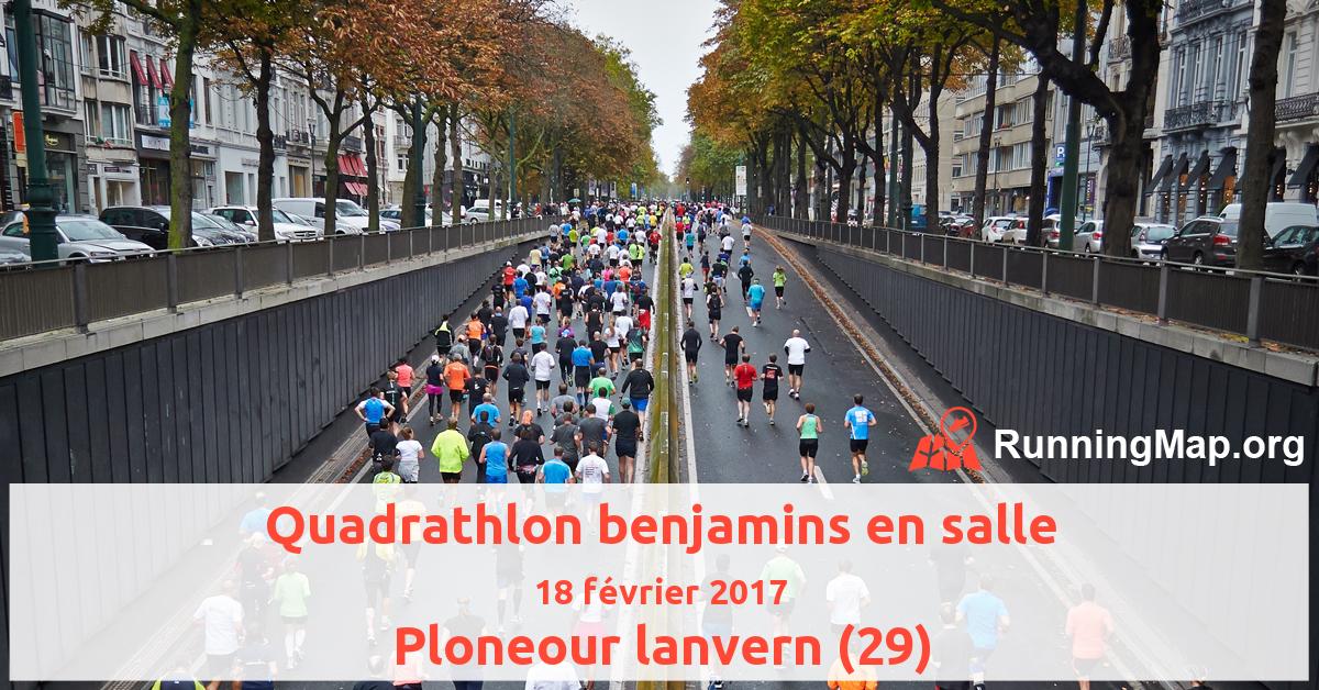 Quadrathlon benjamins en salle