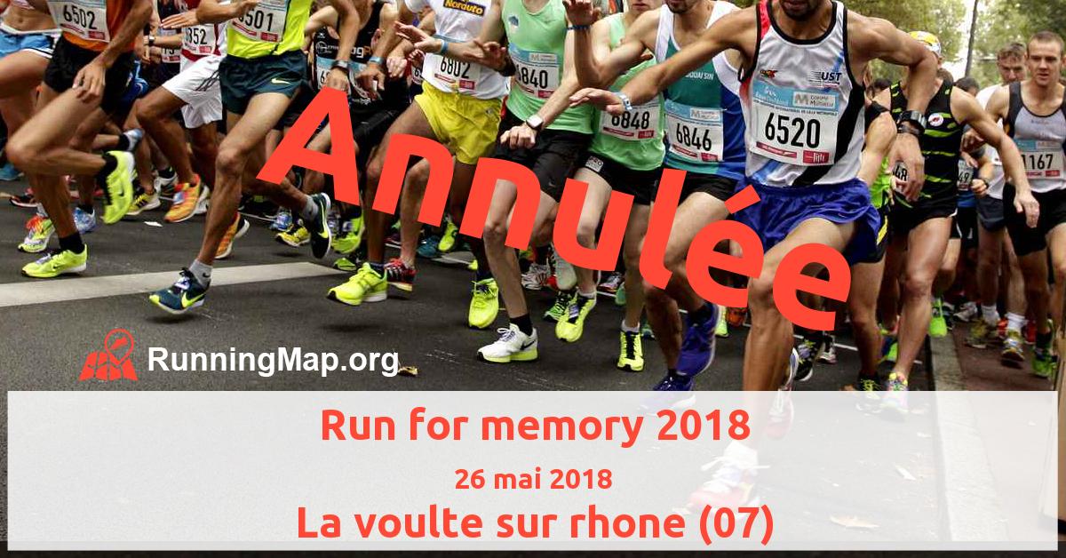 Run for memory 2018
