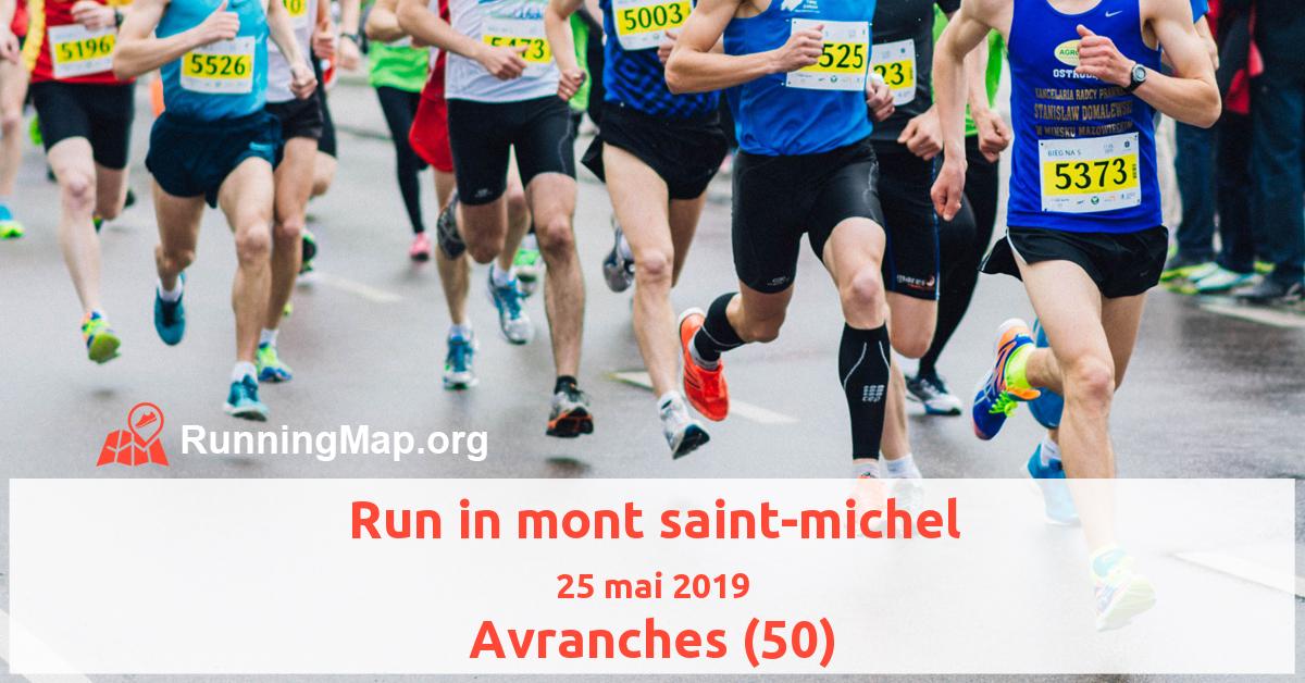 Run in mont saint-michel