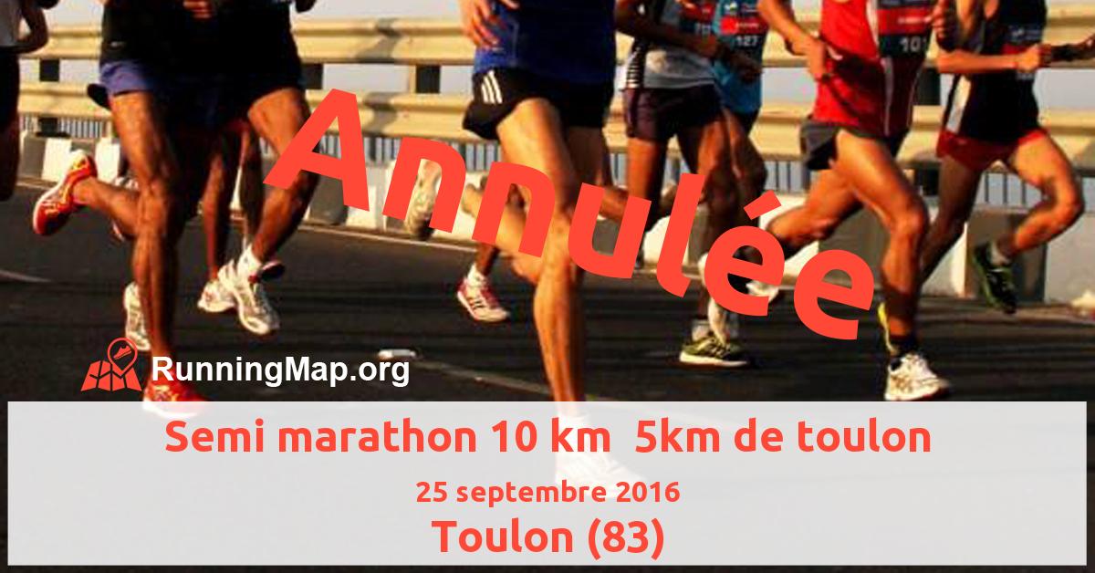 Semi marathon 10 km  5km de toulon