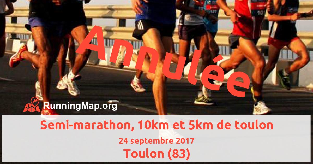 Semi-marathon, 10km et 5km de toulon