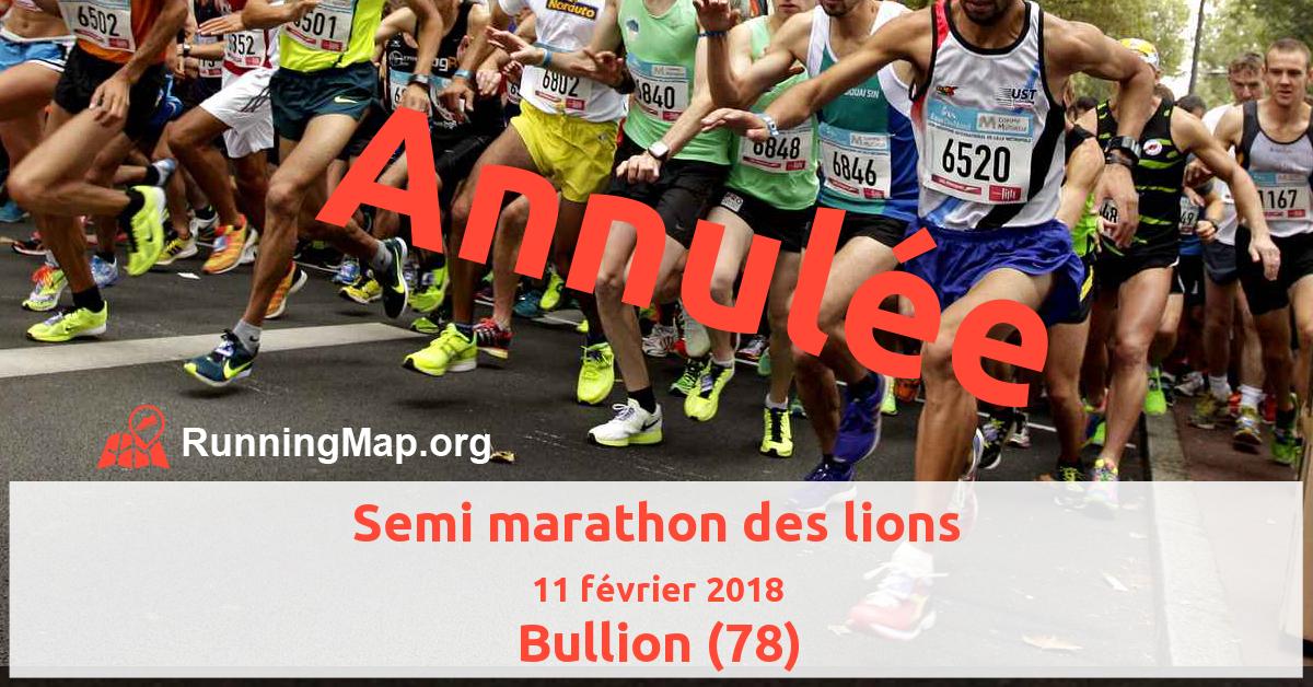 Semi marathon des lions