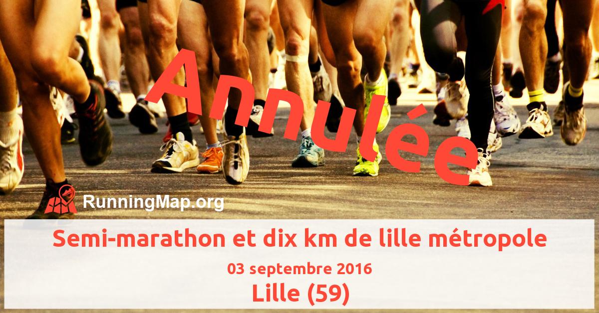 Semi-marathon et dix km de lille métropole