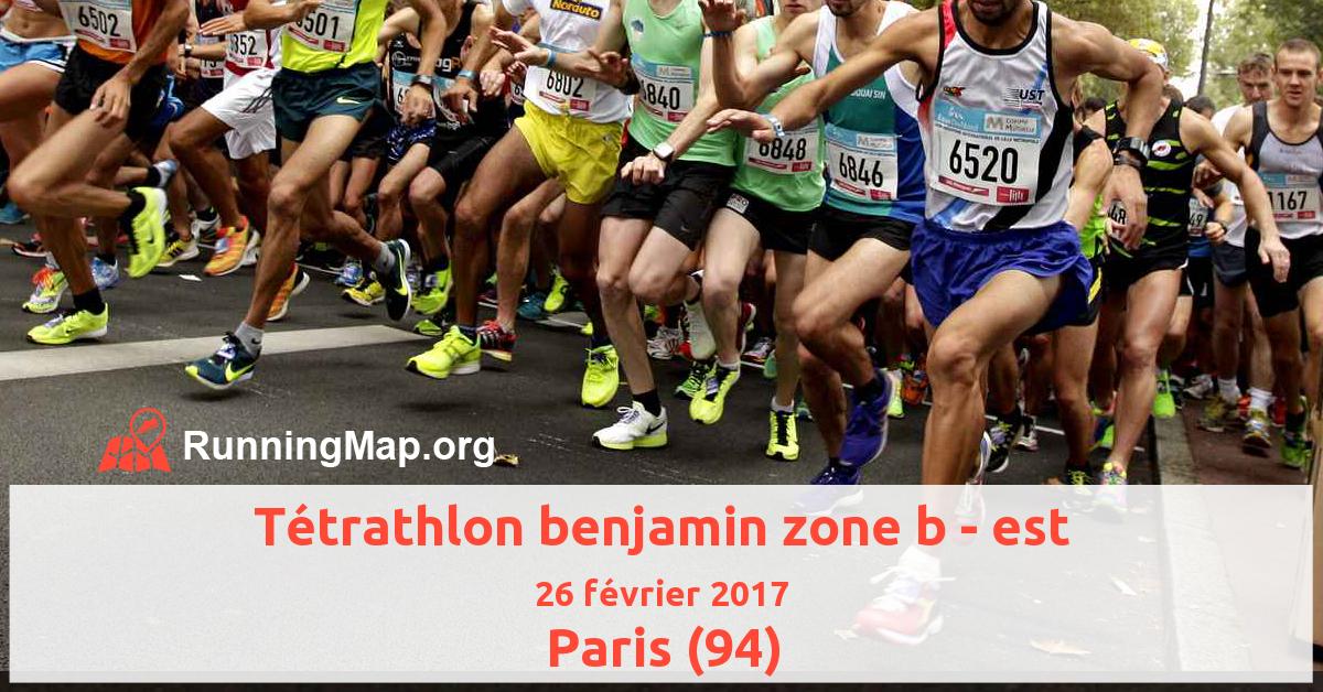 Tétrathlon benjamin zone b - est