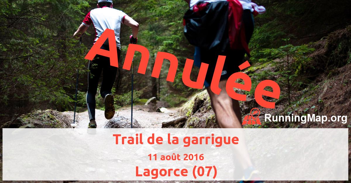 Trail de la garrigue