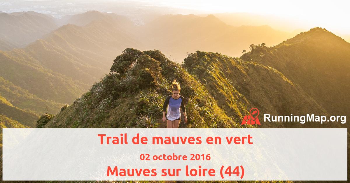 Trail de mauves en vert