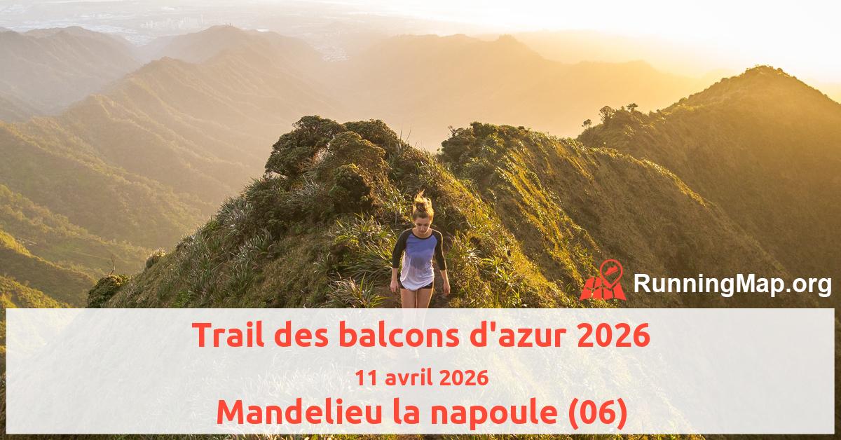 Trail des balcons d'azur 2026