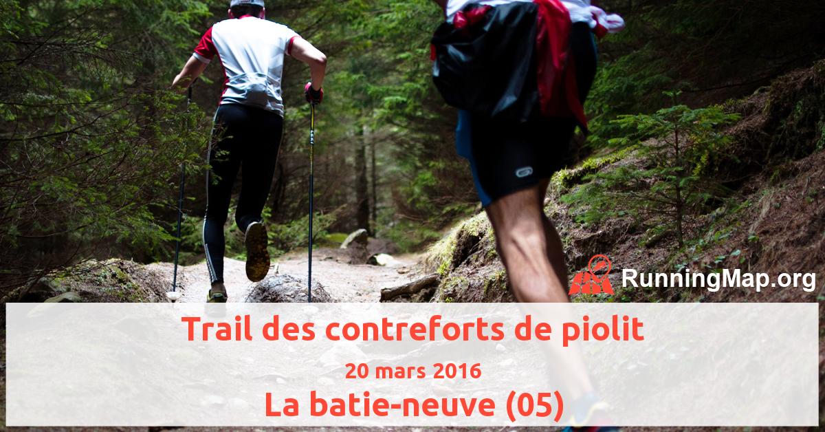 Trail des contreforts de piolit