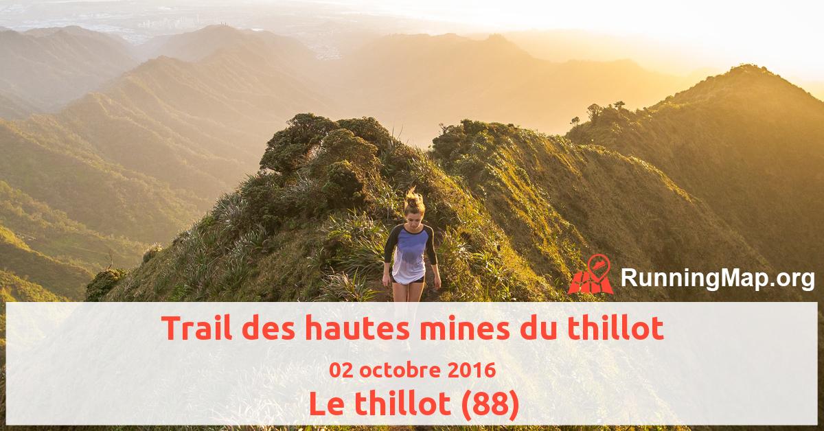 Trail des hautes mines du thillot