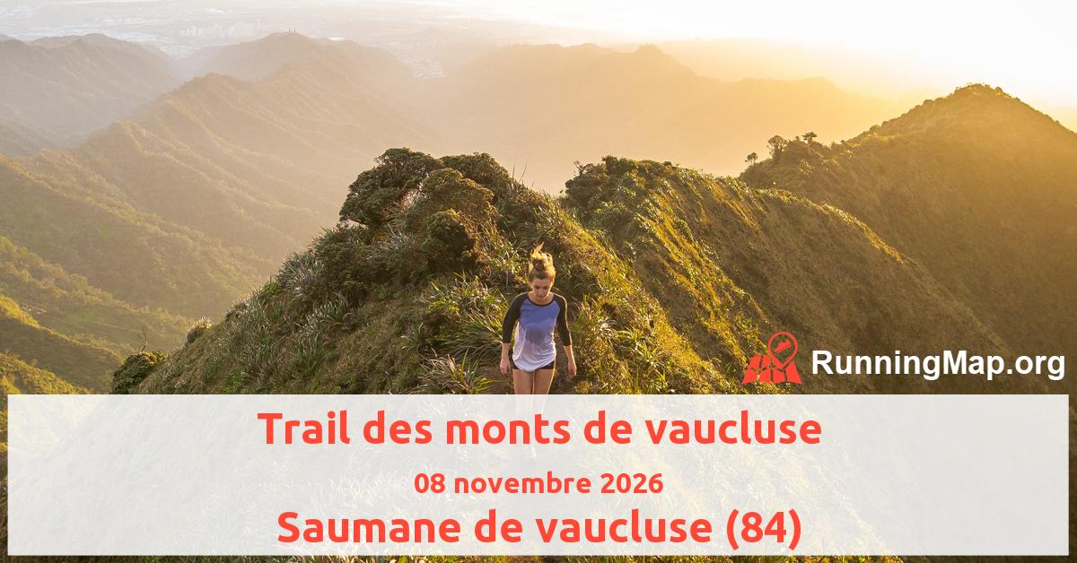 Trail des monts de vaucluse