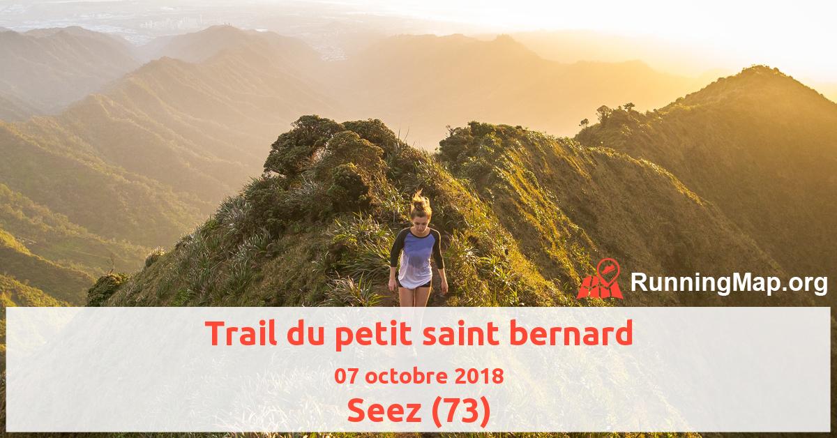 Trail du petit saint bernard