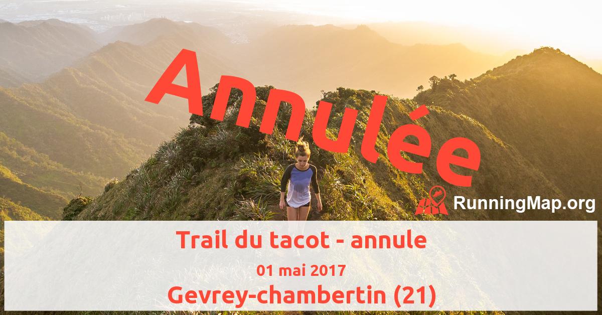 Trail du tacot - annule