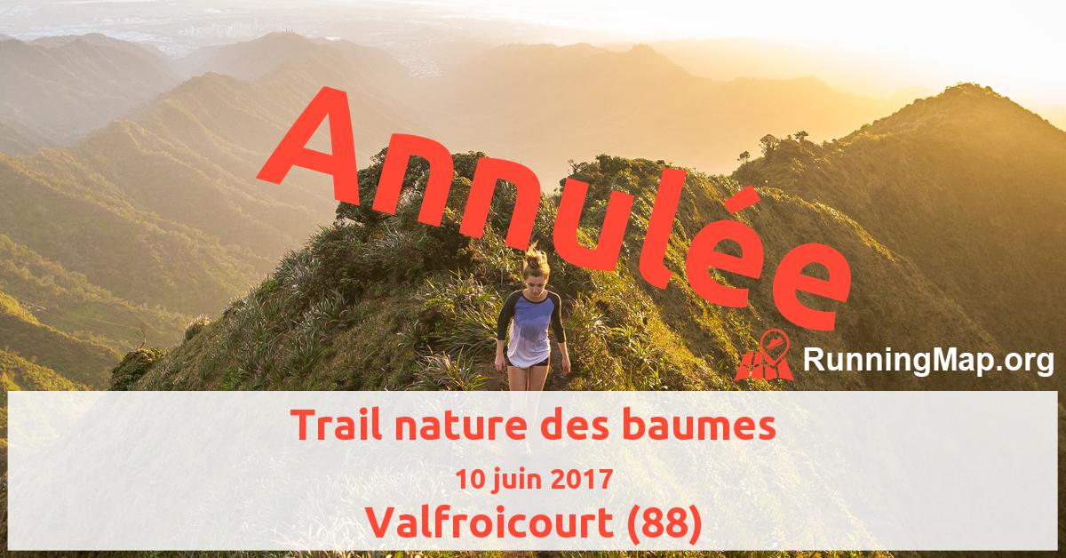 Trail nature des baumes