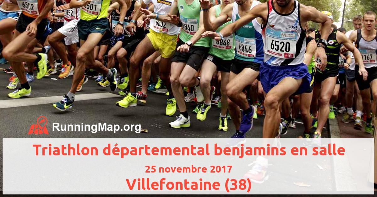 Triathlon départemental benjamins en salle