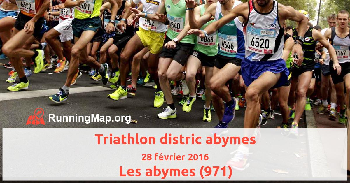 Triathlon distric abymes