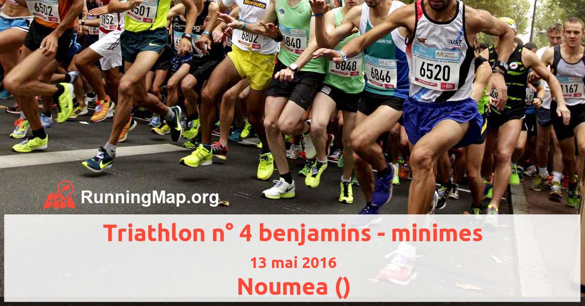 Triathlon n° 4 benjamins - minimes