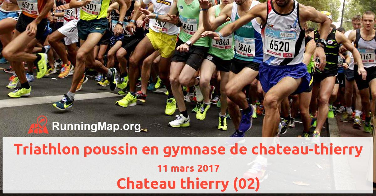 Triathlon poussin en gymnase de chateau-thierry